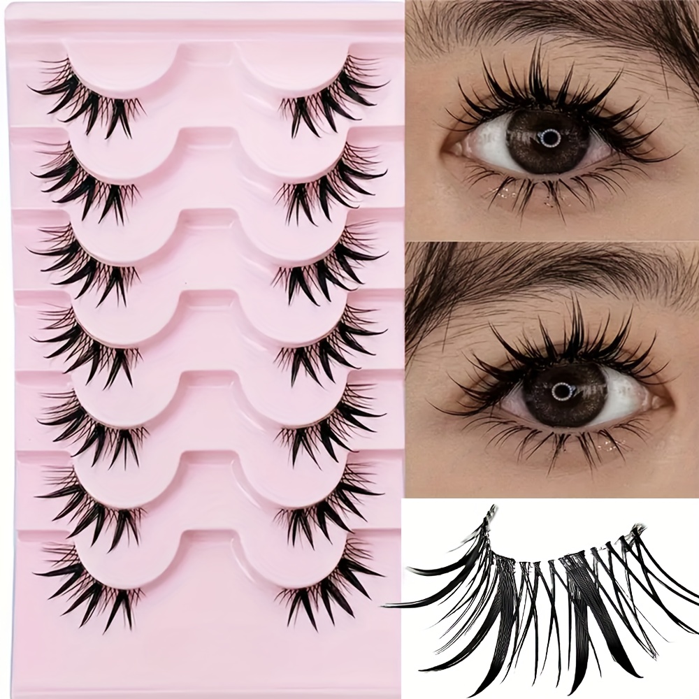 Eyelash Extension Japan - 7 Çift Yarım Göz Takma Kirpik