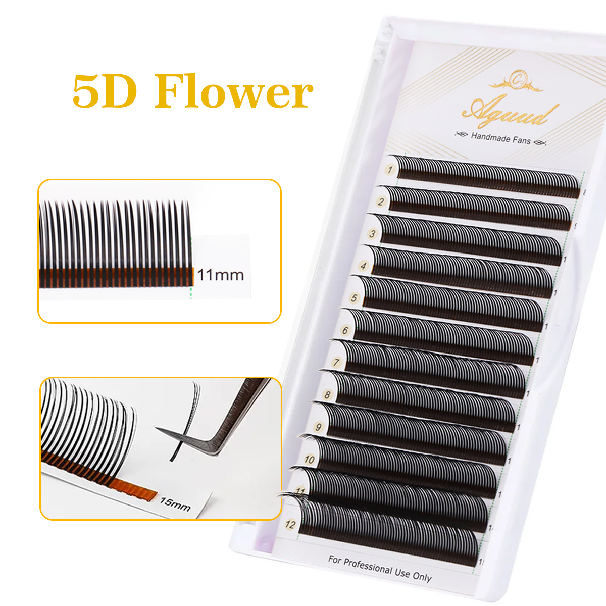 Eyelash Extension Hybrid - AGUUDU Flora Doğal Kirpik Uzatmaları 5D