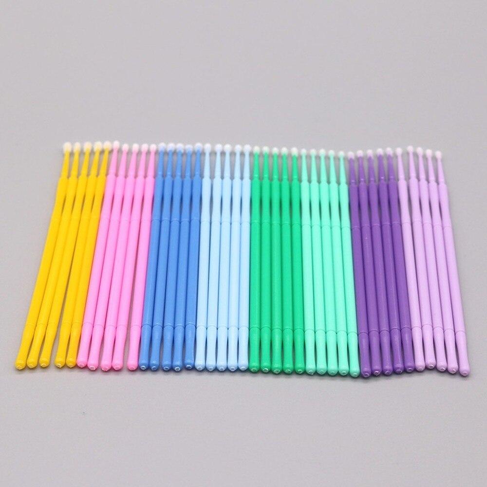 Eyelash Extension Adhesive - 100 adet/grup Mikro Fırçalar Makyaj Kirpik