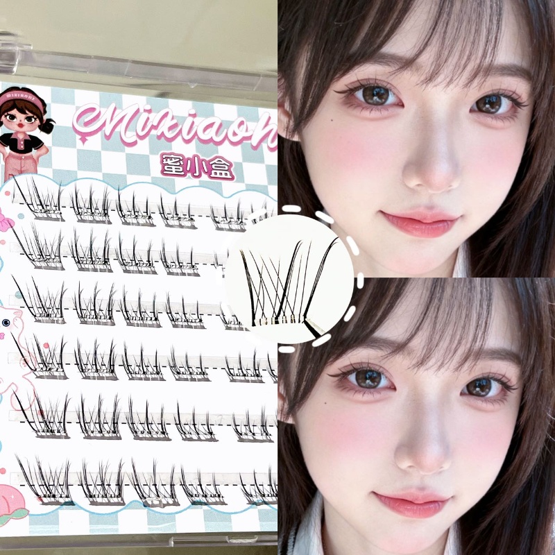 Eyelash Extension Natural - Mixiaohe Yapıştırıcısız Düz Kirpikler Doğal Yumuşak
