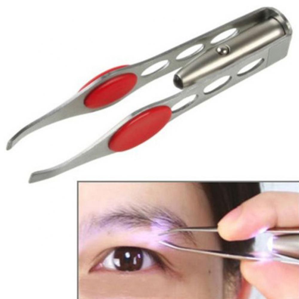 Eyelash Extension Led - Paslanmaz Çelik Kirpik Kaş Cımbız Epilasyon