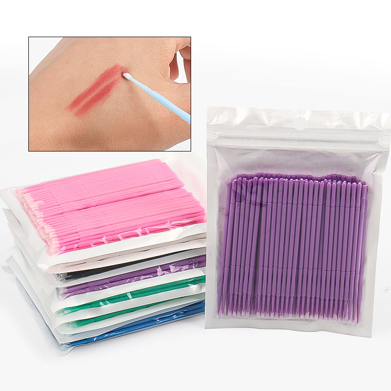 Eyelash Extension Adhesive - 100 Adet/Torba Bambu Kirpik Uzatma Temizleme