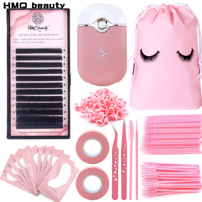 Eyelash Extension Fan - 268 adet kirpik uzantıları fırçalar Set