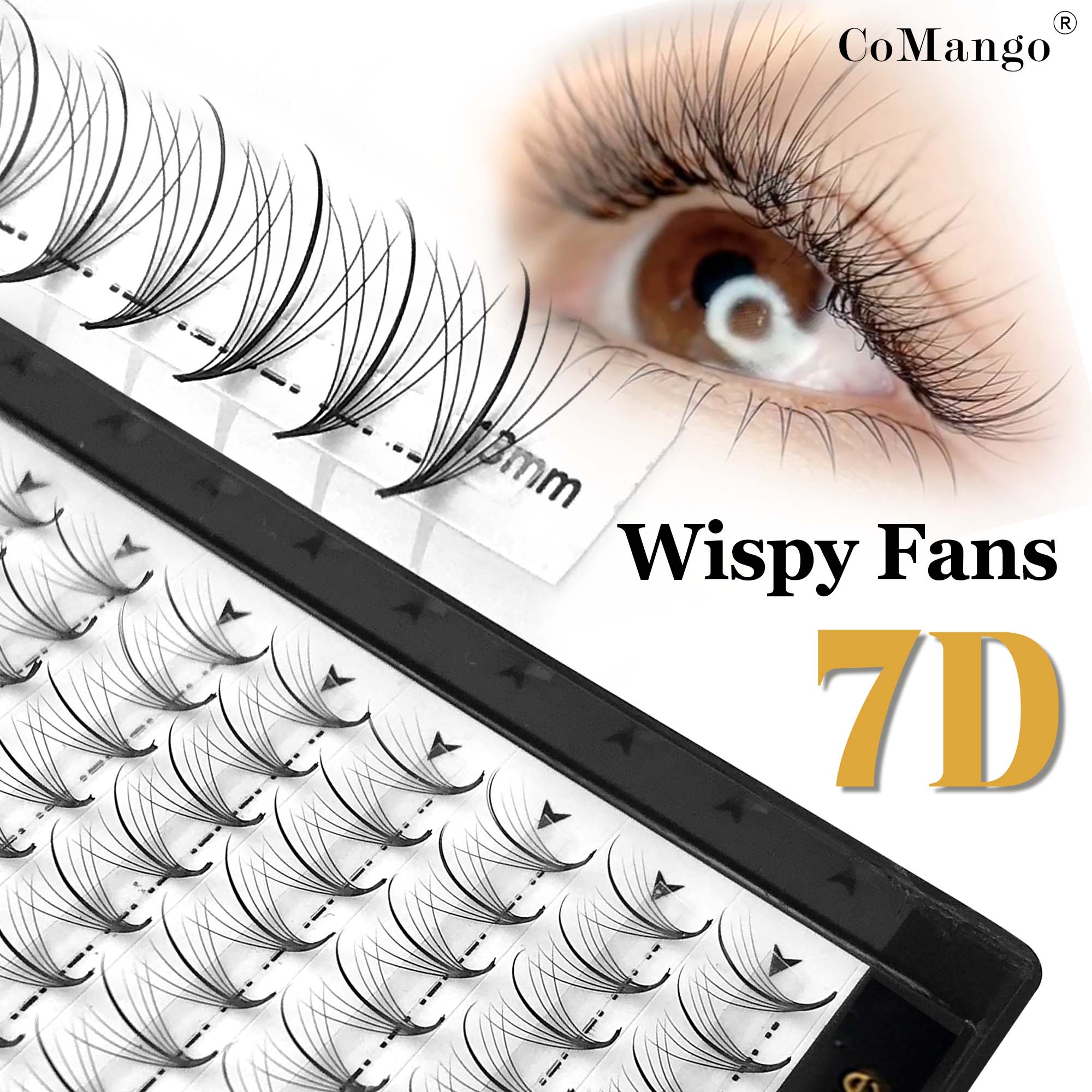 Eyelash Extension Hybrid - Yeni 7D 120Fans İnce Hazır Fanlar