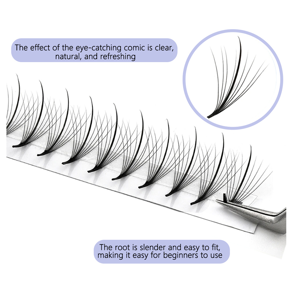 Eyelash Extension Hybrid - Aguud 3D 5D 7D 9D Wispy