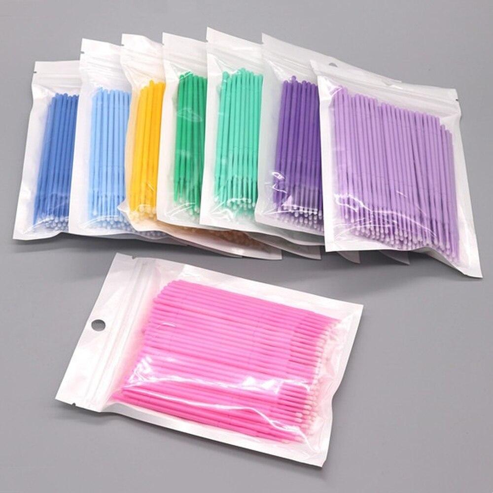 100 adet/grup Mikro Fırçalar M - Eyelash Extension Adhesive incelemesi ve fiyatı