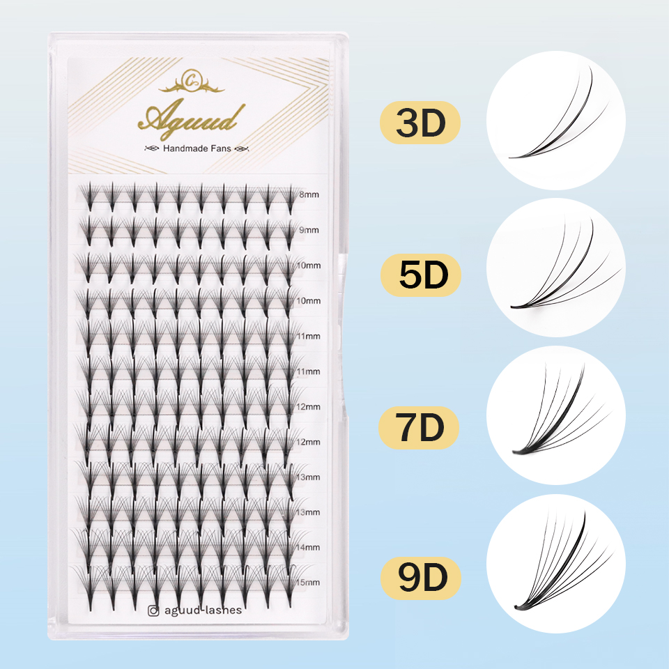 AGUUD 3D 5D 7D 9D Wispy Premad - Eyelash Extension Hybrid incelemesi ve fiyatı