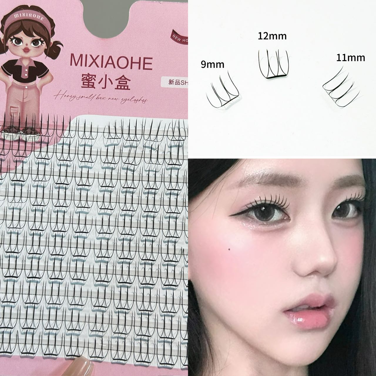 Mixiaohe Makyaj Sanatçısı Aynı - Eyelash Extension Natural incelemesi ve fiyatı