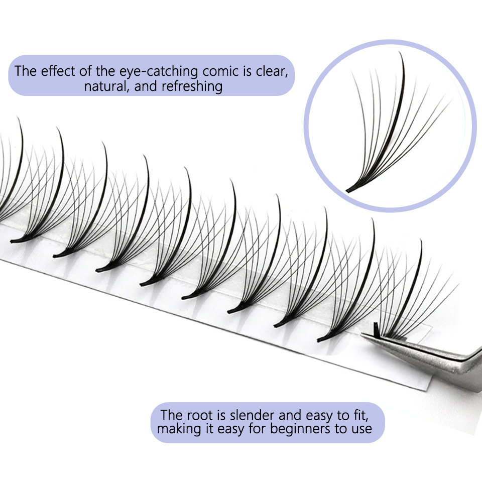 AGUUD Wispy hayranları rus hac - Eyelash Extension Hybrid incelemesi ve fiyatı