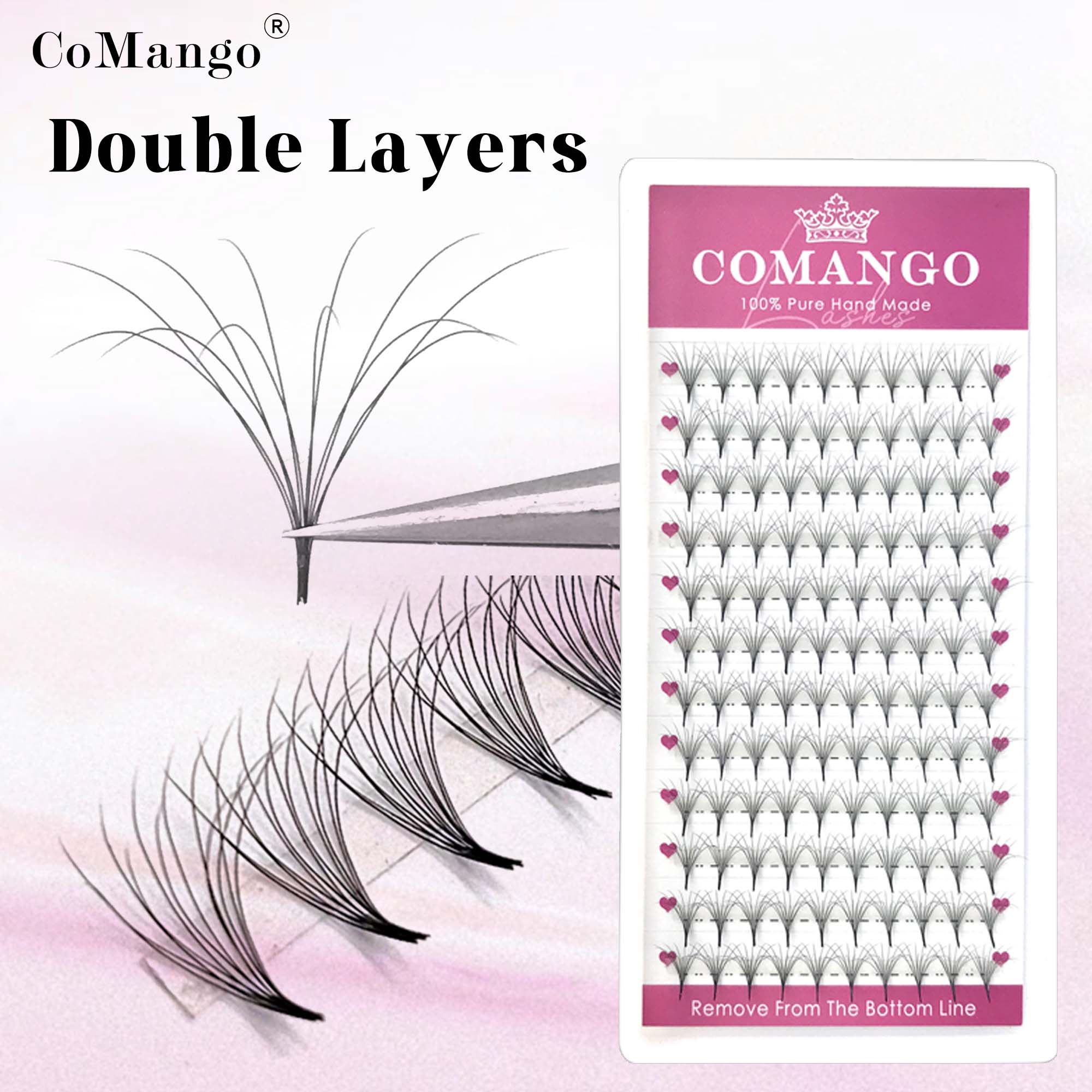 COMANGO Güzel Çift Katmanlı Ka - Eyelash Extension Hybrid incelemesi ve fiyatı